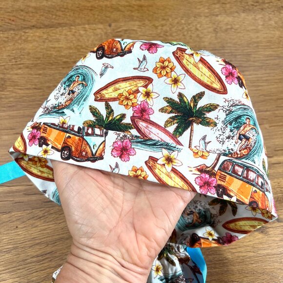 NWOT 5 Ponytail scrub caps bundle scrub hat surgical cap ponytail scrub hat - Picture 16 of 16